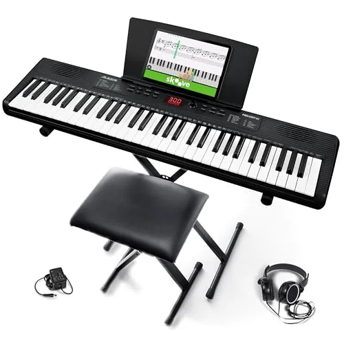 Alesis Melody 61 Piano Numérique 61 Touches pour Débutants avec Haut-P
